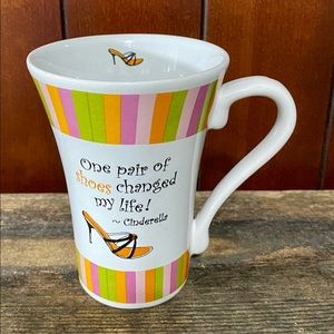 Brownlow Gifts Brand Tall Mug “One Pair Of Shoes Changed My Life!” Cinderella